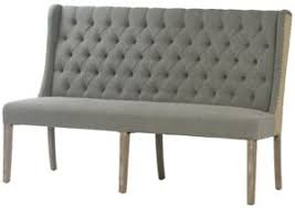It also features a nice high back for extra support and comfort. 65 Napoleone Dining Bench Reclaimed Hardwood Frame Legs High Back Tufted Ebay