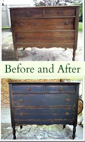 Antique Furniture Finish Black Dresser With Antiqued Paint Vintage Furniture Makeover Furniture Finishes Painting Wooden Furniture