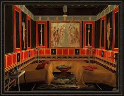 Primitive roman houses didn't have a chimney with the smoke escaping through a plain old hole in the roof. Tweedland The Gentlemen S Club The Triclinium The Roman Dining Room Ancient Roman Houses Roman House Ancient Pompeii