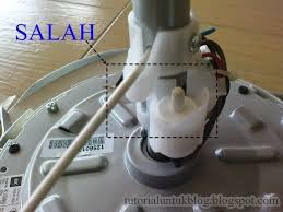 Jika kipas anda mempunyai remote tanpa kabel, anda mungkin pasang mesin kipas ke tunggangan dengan sekrup yang tersedia. Pasang Kipas Siling Nurizdiy
