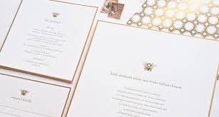 Sugar Paper Los Angeles Bee Invitations Letterpress Wedding Invitations Classic Wedding Invitations Elegant