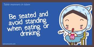 Adab makan dan minum yang pertama adalah makanan baik dan juga halal, sesuai dengan ajaran agama islam seorang muslim wajib memakan makanan yang baik dan juga halal. Hikmah Dibalik Larangan Minum Dan Makan Sambil Berdiri