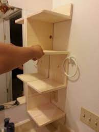 Adhesive installation hooks are included in the package, and the set requires no holes for mounting. 15 Diy Corner Shelf Ideas Home Diy Home Decor Diy Corner Shelf