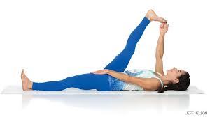 Headstand pose improves the posture of the spine and strengthens the back muscles. Parivrtta Janu Sirsasana Iyengar