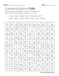 Word puzzles for kids printable. Simple Crossword Puzzle Sheets For Children