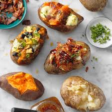 These loaded baked potatoes are hearty, comforting, and delicious. The Easy Baked Potato Bar Your Weeknight Needs
