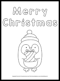 Download and print these christmas penguin coloring pages for free. Free Merry Christmas Penguin Coloring Page The Art Kit