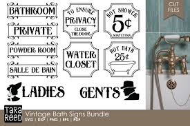 You can download it anywhere and import its files in your freecad projects. Vintage Bathroom Signs Bundle 133096 Cut Files Design Bundles