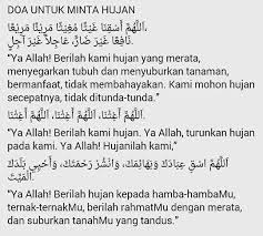 Doa Untuk Minta Hujan Turun Hujan Doa Keturunan