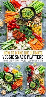 Veggie Platter How To Make A Healthy Vegetable Platter 4 Ways Snack Platter Veggie Snacks Vegetable Platter