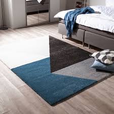 Hochflorteppich Beau Cosy Mischgewebe Grau Blau 160 X 230 Cm Teppich Zuhause Teppich Bunt