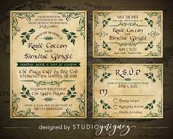 Fantasy Wedding Printable Invitation Suite Woodland Printable Etsy Wedding Printables Printable Invitations Fantasy Wedding