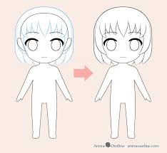We will guide you through the process of drawing this cute rowlet (the owl looking pokemon character) with simple shapes, letters, and numbers. How To Draw Chibi Anime Character Step By Step Animeoutline