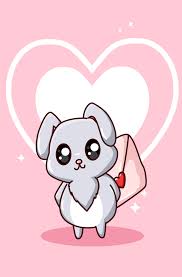 Coloriage lapin kawai avec un coeur sur hugolescargot com. Lapin Kawaii Mignon Et Heureux Apporte Une Illustration De Dessin Anime De Lettre De La Saint Valentin 2156865 Telecharger Vectoriel Gratuit Clipart Graphique Vecteur Dessins Et Pictogramme Gratuit