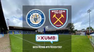 We've also got match previews, tips, live scores & more. Match Preview Stockport County V West Ham United W Preview Percy Youtube