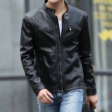 Men S Slim Leather Biker Jacket Leather Jacket Men Jackets Men Fashion Best Leather Jackets