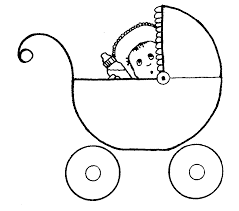 Baby Toys Clipart Black And White Awesome Baby Girl Clipart Black And White Hd Baby In Buggy Mormon Share