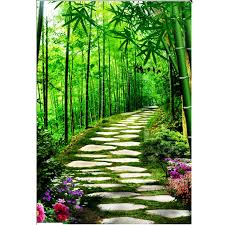 Gạch tranh trang trí ốp tường cao cấp 3D Rừng trúc - noi that nghi lam -  noithatnghilam.com