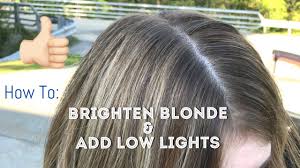 Both can be used with a solid hair color. Short Blonde Hair With Low Lights Hair Tutorial Youtube