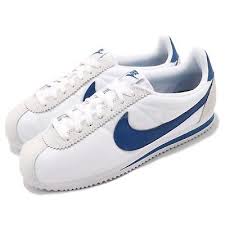 Nike Classic Cortez Nylon White Gym Blue Men Women Shoes