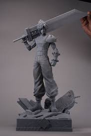Artstation Cloud Strife Prototype 3d Print Geng Gi Cloud Strife 3d Printing Clouds