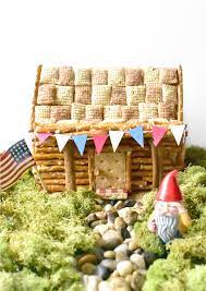 We'll add a winter covering of snow in the next blog entry, but for now it looks warm, cozy and perfect for the fall. Pretzel Log Cabin Fork And Beans