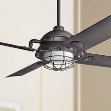 65 Kichler Maor Led Distressed Black Ceiling Fan 7k334 Lamps Plus
