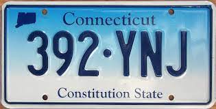 Connecticut Constitution State License Plate Connecticut Number Plate