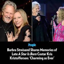 People Magazine | Barbra Streisand has paid tribute to her late 'A Star Is Born' costar Kris Kristofferson after he died at age 88 on Saturday, Sept. 28.... | Instagram