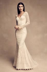 Long Sleeve Chantilly Lace Fit And Flare Wedding Dress By Paloma Blanca Image 1 Zoom Chantilly Lace Wedding Dress Fit And Flare Wedding Dress Wedding Dresses