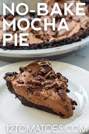 No Bake Mocha Pie Recipe Mocha Pie Baking Coffee Dessert