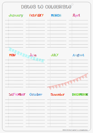 Printable Perpetual Birthday Calendar Birthday Calendar Perpetual Birthday Calendar Birthday Calender