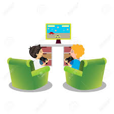 También podrás disfrutarlos en tus dispositivos móviles favoritos. Ninos De Dibujos Animados Jugando Videojuegos Juntos Ilustraciones Vectoriales Clip Art Vectorizado Libre De Derechos Image 81511971