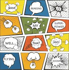 Reading Is My Super Power Well That And Flying For Comic Book Graphic Novel Fans Sticker By Awkwarddesignco With Images Make A Comic Book Retro Comic Book Classic Comic Books
