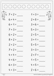 Addieren Im Zr Bis 10 Vorschulrechnen Lernen 1 Klasse Mathe Arbeitsblatt