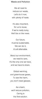 Waste And Pollution Poem Phonics Words Poems Pollution