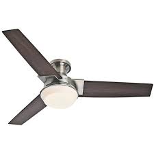 Symphony with led light 54 inch $329.99. Hunter Morelli 52 Brushed Nickel Indoor Led Ceiling Fan At Menards