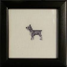 With over 200 designs, you'll find something here that is perfect for your next cross stitch project. Miniature Schnauzer Cross Stitched Full Body Dog Cross Stitch Cross Stitch Patterns Cross Stitch Embroidery