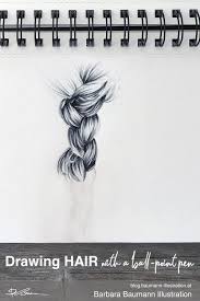 Anyone with a ruler, coloring pen, and drawing pen can try these simple drawing ideas. Free Copy How To Draw A Braid In 3 Simple Steps Hair Sketching Tutorial Sketches Tutorial Drawings Male Face Drawing