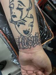 Premium paint and sip/tattoo launch party tbd only $10 to attend (special launch price) special raffle for paint and sip attendees $5 to enter. Hustle Custom Lettering Tattoo Tattoo Font For Men Tattoo Font Tattoos