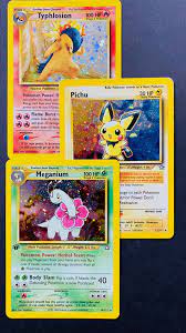 Wizard Neo Genesis Pokemon Cards For Sale Typhlosion Pichu Meganium Ampharos Lugia Pokemon Cards For Sale Pokemon Pokemon Cards