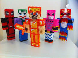 3d Perler People By Rest In Pixels On Deviantart Minecraft Beads 3d Perler Bead Perler Beads