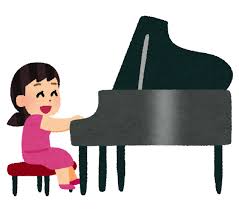 ピアノを弾く女の子のイラスト | かわいいフリー素材集 いらすとや