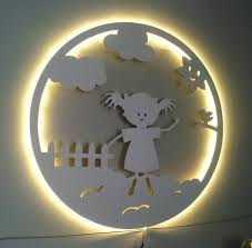 Cocuk Odasi Bebek Odasi Gece Lambasi Aydinlatma Ledli Dekoratif Kiz Cocugu Hediyelik Esya Urun Ahsap Imalat Ahsap Isleme Fikirler Ahsap Projeleri