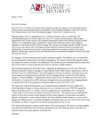 Administration letter from board president. Letter To The President Of The United States 58 Senior Military And National Security Leaders Denounce Nsc Climate Panel The Center For Climate Security