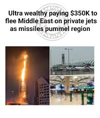 Rich elites living in Dubai and Abu Dhabi have been frantically reaching  out to private security companies for an exit route ever since the US and  Israel targeted Iran in coordinated attacks