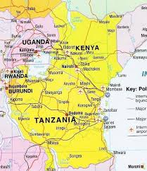 Map of africa showing countries ethiopia uganda kenya and. Map Of East Africa Uganda Is Bordered By Kenya From The East Tanzania Download Scientific Diagram