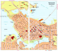 Map Of Vancouver Attractions Planetware Tourist Attraction Attraction World Tourist