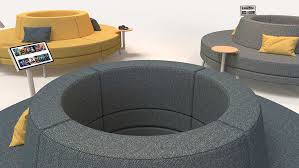Settees benches & settees : Round Sofa Addon Furniture Commercial Seating