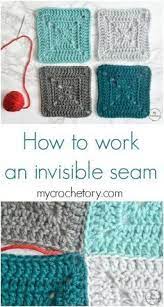 Mattress Stitch Join Tutorial Mycrochetory Joining Crochet Squares Crochet Instructions Mattress Stitch